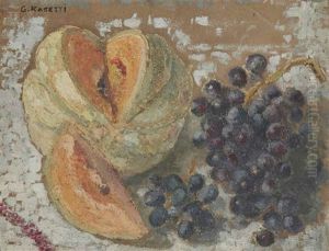Nature Morte Aux Melon Et Raisins by Georges Rasetti