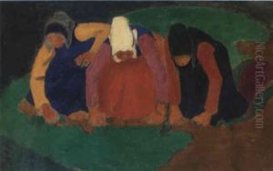 Les Ramasseuses De Pommes De Terre by Georges Rasetti