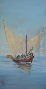 Maltese Fishing Boats by Carmello Bonello