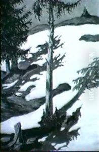 Winterliche Berglandschaft