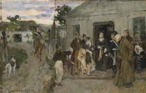 The Farewell by Afanassij Prokofjewitsch Rasmarytzin