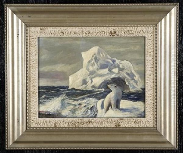 Polar Bear On Ice - view 1