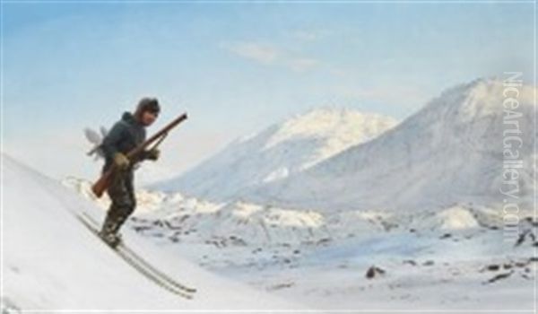 Sunny Summer Day In Greenland With A Young Grouse Hunter - view 1