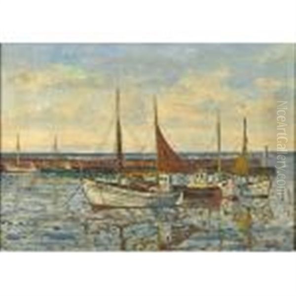 Inlet With Sailboats - view 1