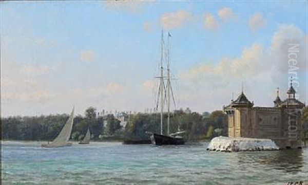 Coastal Scene With A Bath In Oriental Style - view 1