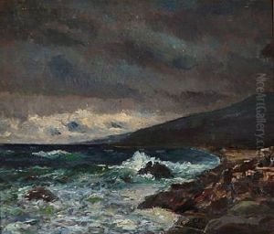 Coastal Scene With Storm Coastal Scene With Storm