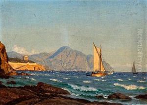 Sunny Weather At A Southern European Coast by Carl (Jens Erik C.) Rasmussen