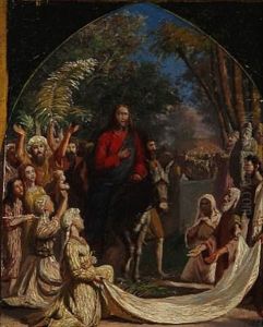 Jesus In Jerusalem On Palm Sunday by Carl (Jens Erik C.) Rasmussen
