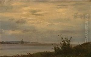 Coastal Scene From Lillebaelt, Denmark by Carl (Jens Erik C.) Rasmussen