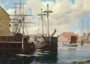 Parti Fra Kobenhavns Havn Med Kongens Bryghus I Baggrunden