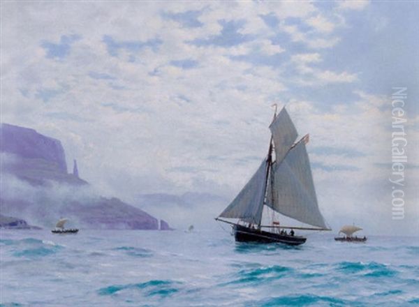Marine Med Skibe Ud For Den Norske Kyst - view 1