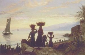 Stille Efterarsaften Fra Kysten Ost For Genua