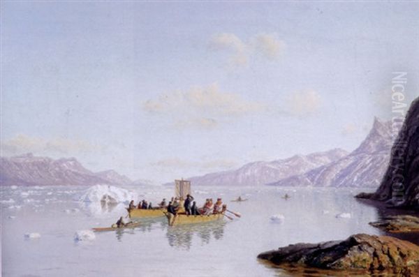 Konebade I En Gronlandsk Fjord - view 1