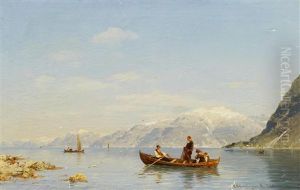 Norwegische Fjordlandschaft by Georg Anton Rasmussen