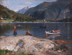 Fjordlandskap Med Robater