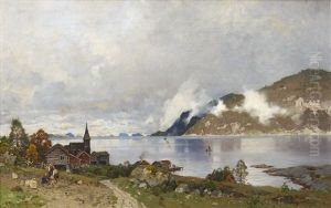 Norwegian Fjord by Georg Anton Rasmussen