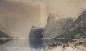 Fjordlandschaft by Georg Anton Rasmussen