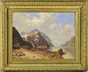 Mountain Landscape With A Lake