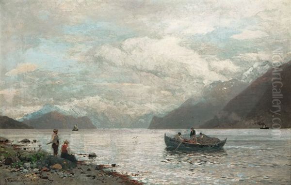 Fishermen In The Fjord - view 1