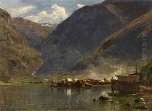 An Der Norwegischen Kuste by Georg Anton Rasmussen