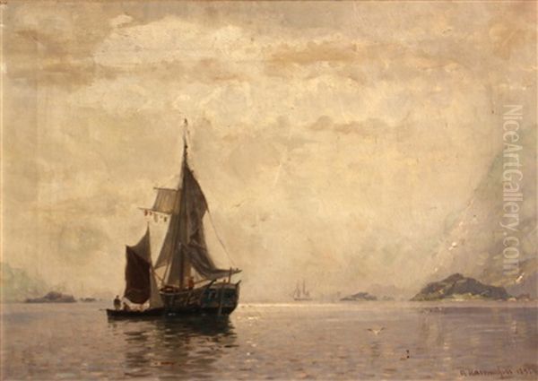 Fishing Boats In A Fjord - view 1