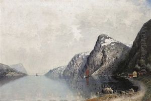 Fjordlandschaft by Georg Anton Rasmussen