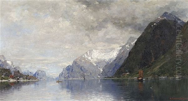 Norwegische Fjordlandschaft - view 1