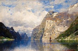 Fjord by Georg Anton Rasmussen