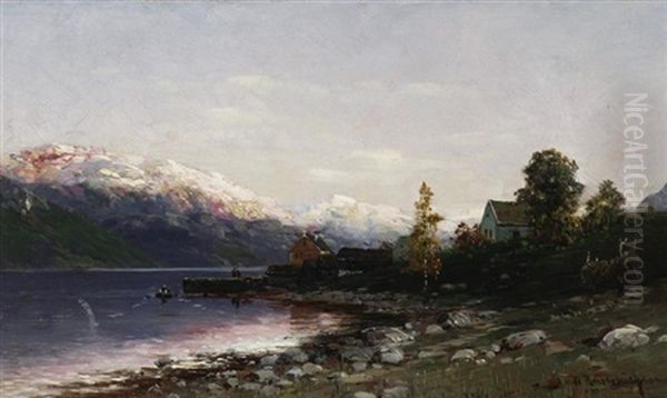 Norwegische Fjordlandschaft (hardangar Fjord?) - view 1