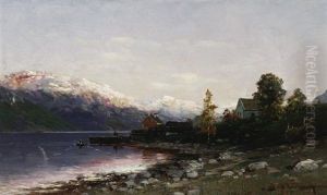 Norwegische Fjordlandschaft (hardangar Fjord?)