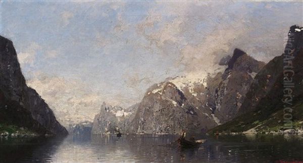 Norwegische Fjordlandschaft - view 1