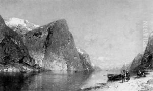 Norwegische Fjordlandschaft by Georg Anton Rasmussen