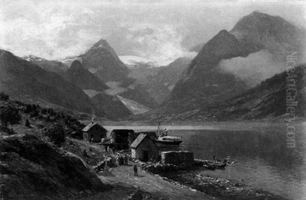 Norwegische Fjordlandschaft - view 1