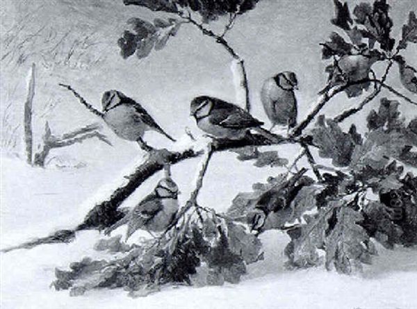 Meisen Im Schnee - view 1