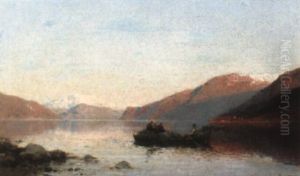 Fishing The Fjord by Niels Pieter Rasmussen