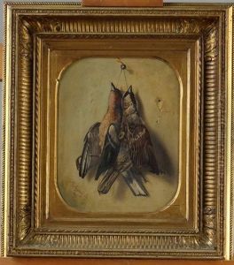 Pinson Et Aigrette Suspendus by Benjamin Fils Raspail