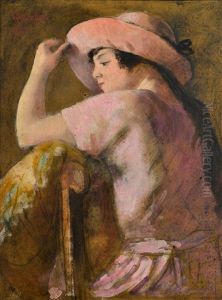 Jeune-fille Au Chapeau by Armand Rassenfosse