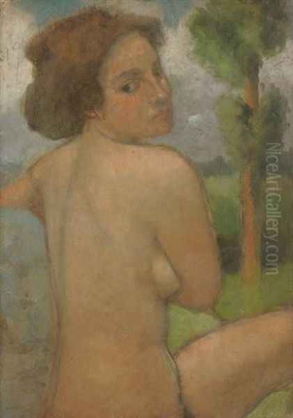 Jeune Fille Au Jardin - view 1