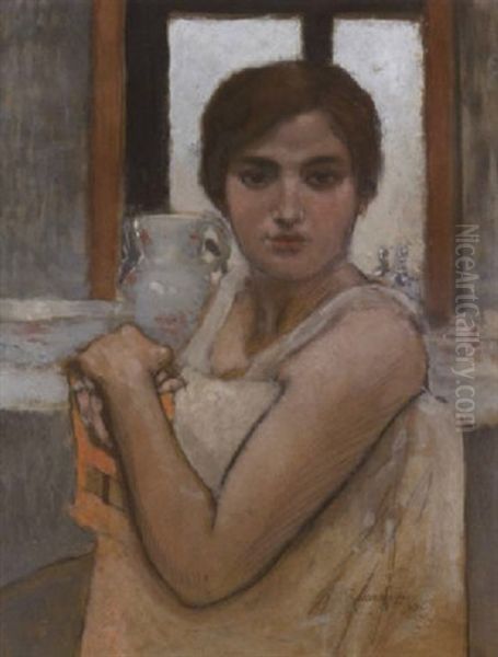 Jeune Femme Devant Une Fenetre - view 1