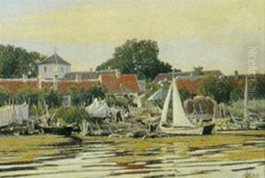 Sceneri Fra Et Fiskerleje by Lars Soren Jensen Rastrup