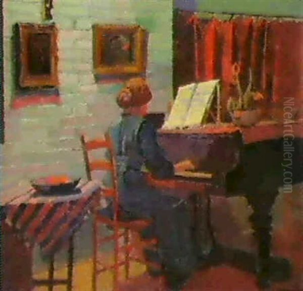 Girl At The Piano - view 1