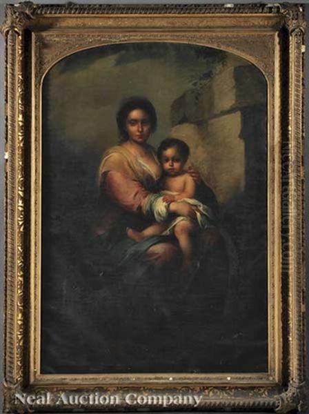 Madonna And Child (in The Style Of Bartoleme Murillo) - view 1