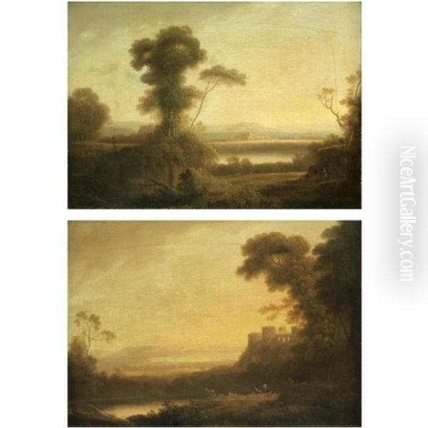 Landscapes Near Naples (pair) - view 1