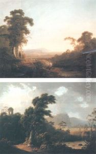 Italianate Landscape With Figures On A Path