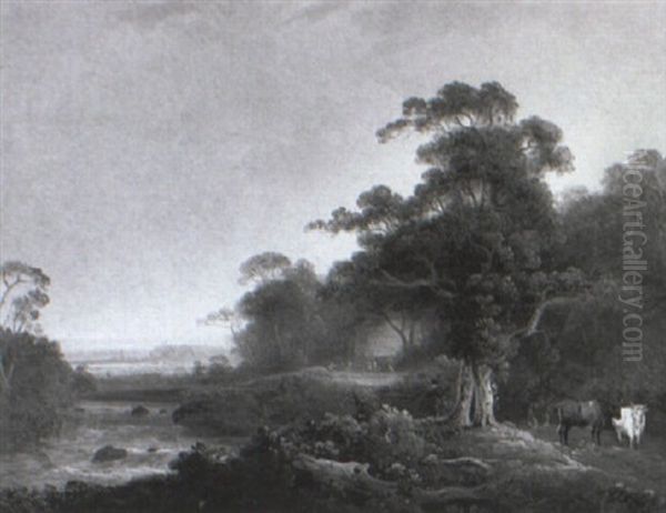 Landscape With Figures By A River - view 1