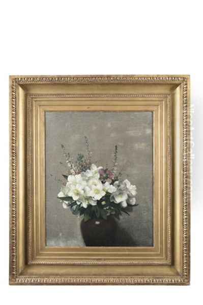Christmas Roses And Other Flowers In A Vase - view 1