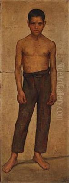 A Standing Spanish Boy - view 1