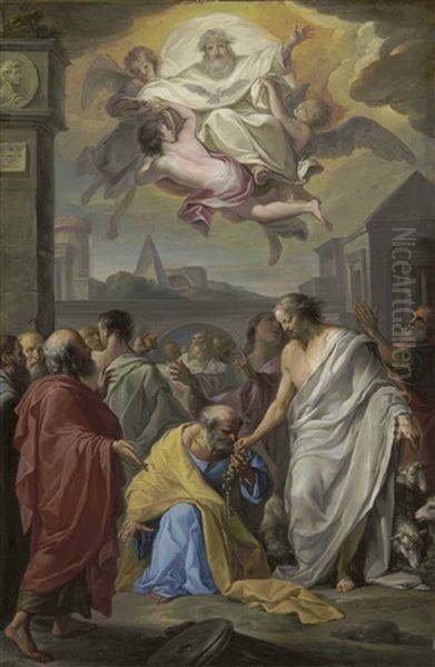 Christ Presenting The Keys To Saint Peter - view 1