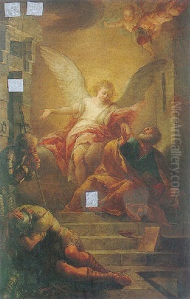 The Angel Liberating Peter From Prison - view 1