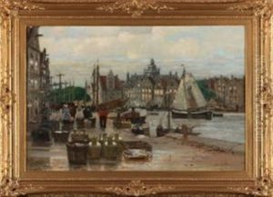 Fischmarkt An Der Schelde by Alexander Rau